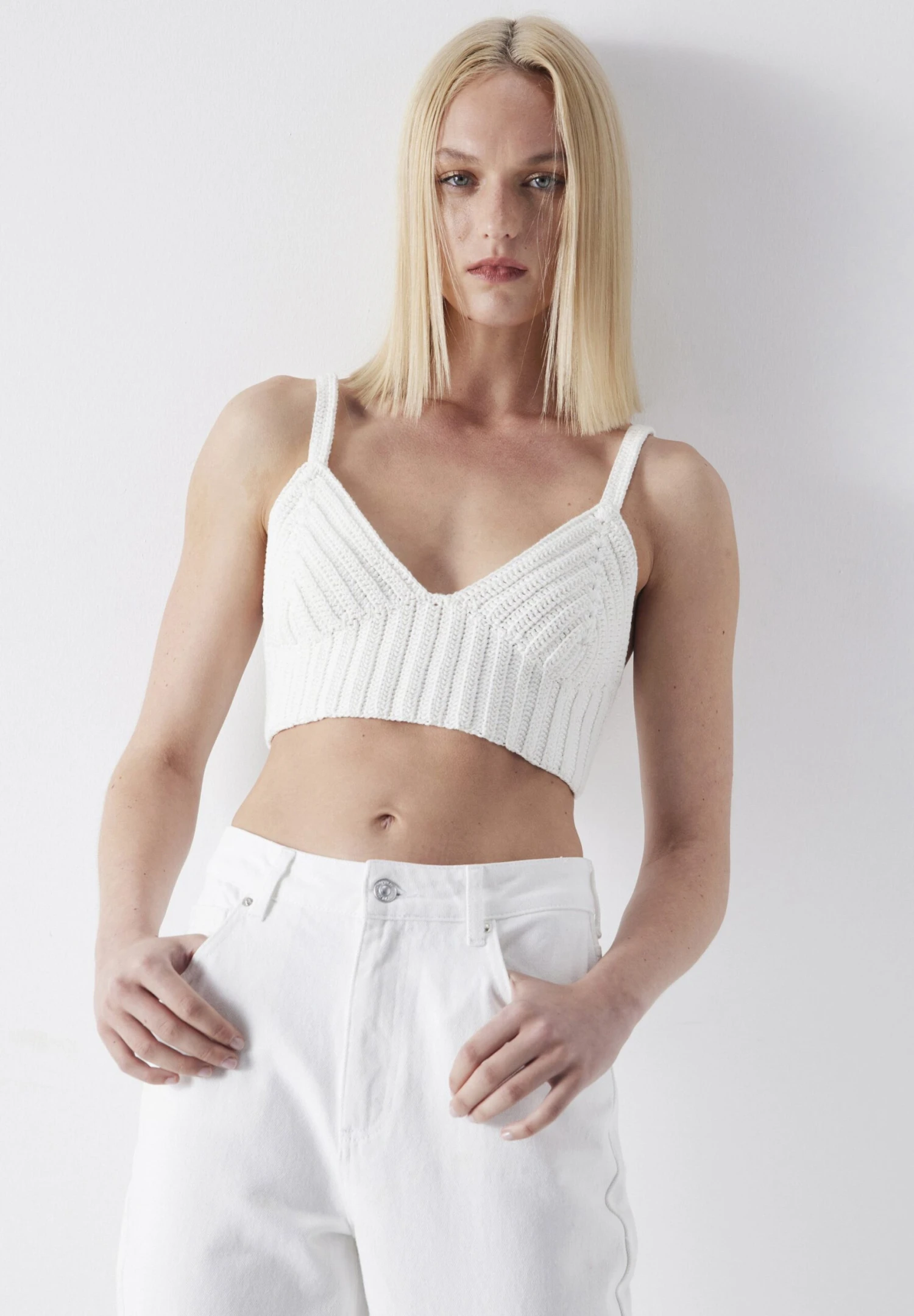 Ipekyol WIDE LEG - Jeansy Dzwony - Optique White 3 Ipekyol WIDE LEG - Jeansy Dzwony - Optique White - obrazek 3