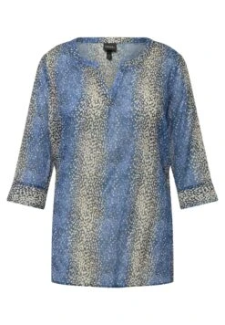 Ulla Popken Bluzka - Bleu Moyen -Fashion Pol 583e57cd7543461faf3a2ac8363eaec5