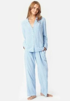 KATRINA - Spodnie Od Piżamy - Light Blue -Fashion Pol 59d2fdf6ddb240219030f26ab816e4ac