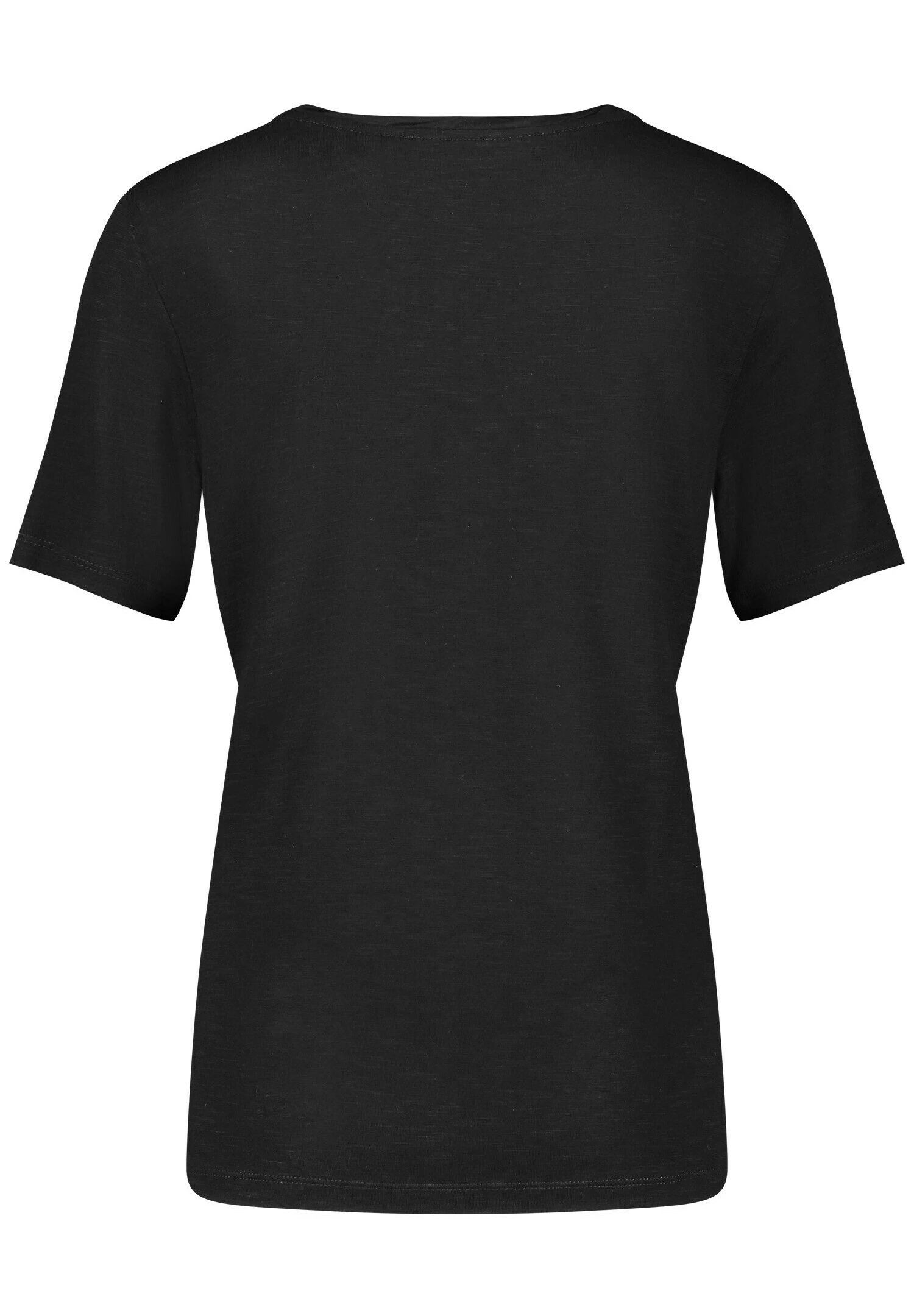 Taifun MIT V-AUSSCHNITT - T-shirt Basic - Schwarz 6 Taifun MIT V-AUSSCHNITT - T-shirt Basic - Schwarz - obrazek 6