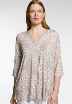 Ulla Popken Bluzka Z Długim Rękawem - Sand