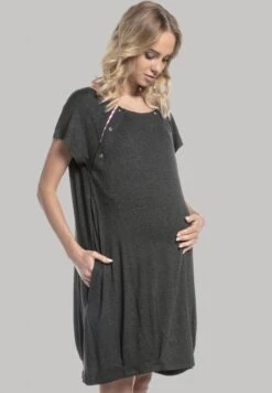 UMSTANDS UND STILLSHIRT - Koszula Nocna - Graphit Melange -Fashion Pol 6f364b79874946a3ba0199f98cfbeae3