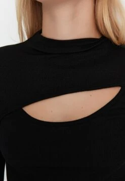 Trendyol BODYSUIT - Bluzka Z Długim Rękawem - Black -Fashion Pol 70f52414898e4349afb0cd29d3cbb6fd