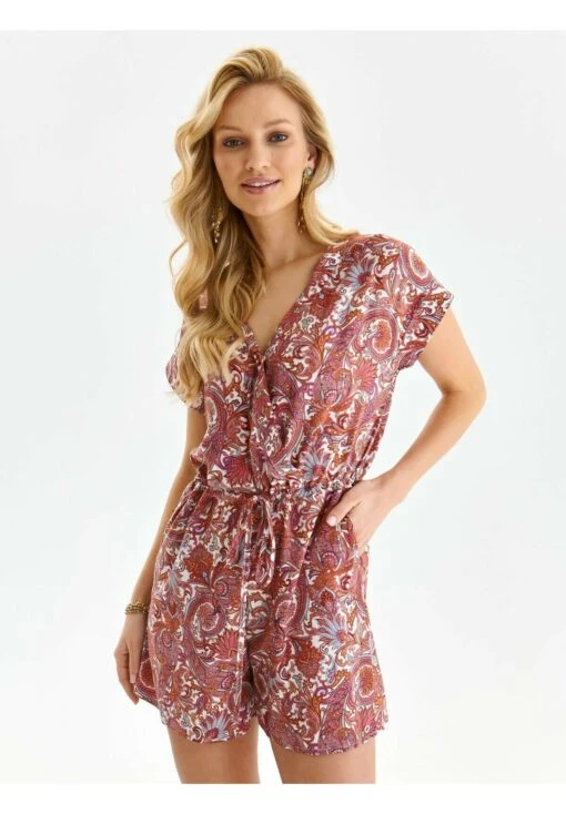 Kombinezon - Różowy -Fashion Pol 7129b4d1dfa34608be29a19914431f13