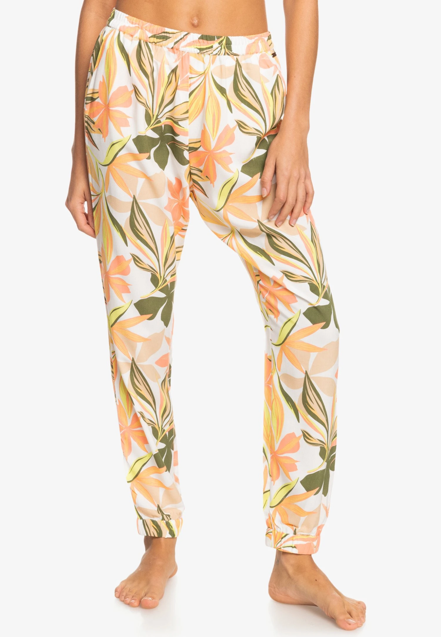 Roxy PT EASY PEASY - Spodnie Od Piżamy - Bright White Subtly Salty Mult 1 Roxy PT EASY PEASY - Spodnie Od Piżamy - Bright White Subtly Salty Mult