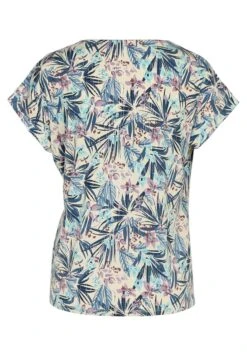 À MOTIF FLORAL AVEC - T-shirt Z Nadrukiem - Blue 21 À MOTIF FLORAL AVEC - T-shirt Z Nadrukiem - Blue -Fashion Pol 744398f81bbf4f6dabec4936a4319efa