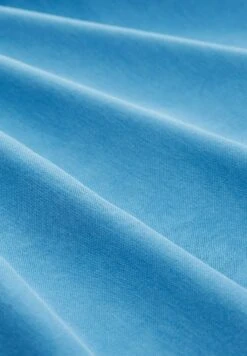 Tom Tailor MIT MATERIALMIX - Bluzka Z Długim Rękawem - Sublime Teal Blue -Fashion Pol 74618865217c46e299cc5e9c048a895e