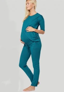 UMSTANDSPYJAMA MIT STILLFUNKTION - Piżama - Flaschengrün -Fashion Pol 74c73d2397c04b3cb7c6d4ed061b13b1