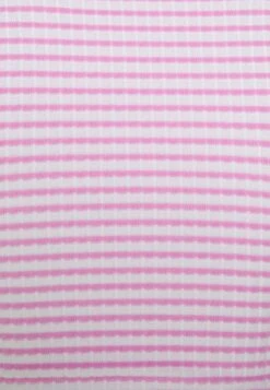 Seafolly SORRENTO STRIPE SHORT SLEEVE RING CROP TOP - Koszulka Do Spania - Parfait Pink -Fashion Pol 790238645e26470995964580b565235c