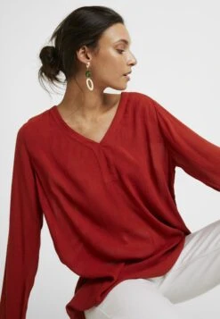 Kaffe AMBER V NECK - Tunika - Ketchup -Fashion Pol 7b779681a3f940689a6c70c8c76717d1