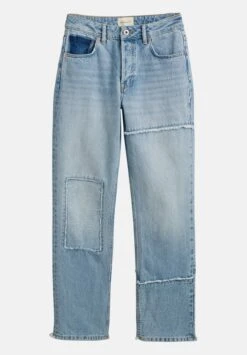 Gant HW STRAIGHT PATCHWORK - Jeansy Straight Leg - Semi Light Blue Vintage -Fashion Pol 7ce4c7c7ecc24778bb75efc1b52c8326