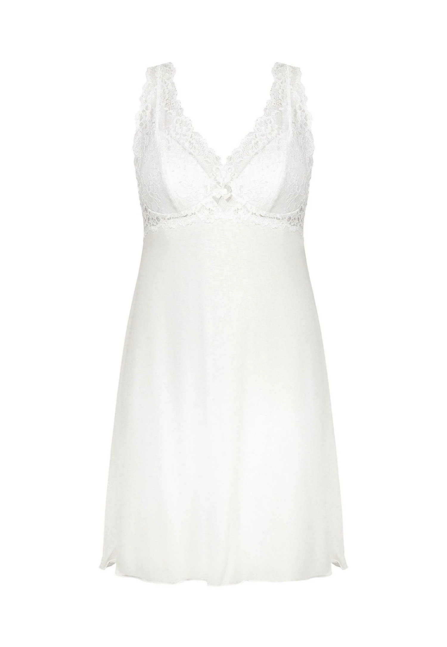 BONA - Koszula Nocna - Off White 3 BONA - Koszula Nocna - Off White - obrazek 3