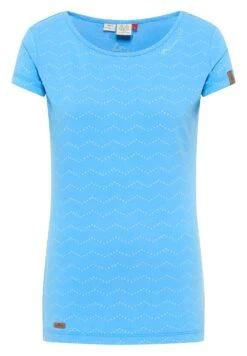 Ragwear ZIG ZAG - T-shirt Z Nadrukiem - Blue -Fashion Pol 82aced9aa3914728867daf64e3d58b97