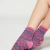 Calzedonia GIRL POWER - Skarpety - Fuchsia Wave Glitter