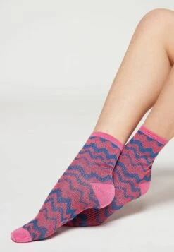 Calzedonia GIRL POWER - Skarpety - Fuchsia Wave Glitter