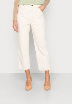 American Vintage DAT - Jeansy Straight Leg - Ecru