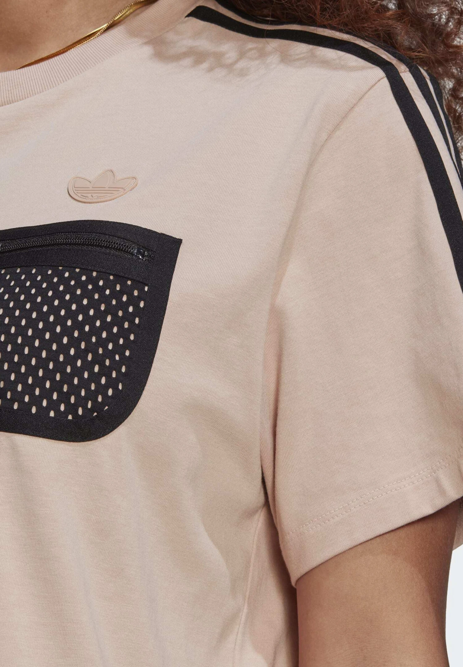 Adidas Originals CROPPED - T-shirt Z Nadrukiem - Ash Pearl 4 Adidas Originals CROPPED - T-shirt Z Nadrukiem - Ash Pearl - obrazek 4