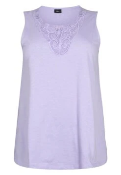 Zizzi SLEEVELESS - Top - Lavender -Fashion Pol 8fb67e863f6841fabc698b7701a54e8d