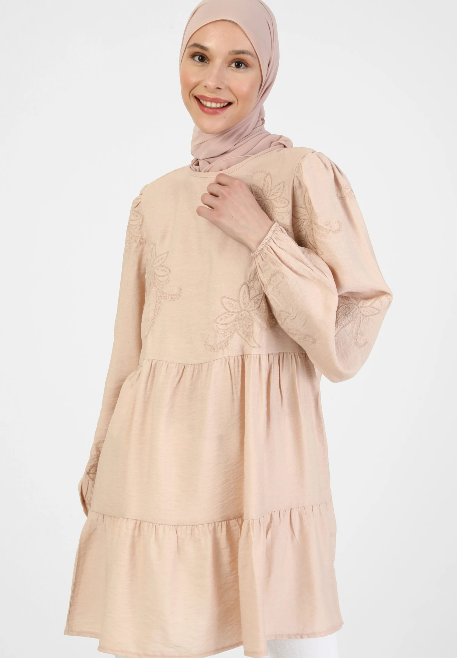 CREW NECK - Tunika - Light Pink 1 CREW NECK - Tunika - Light Pink