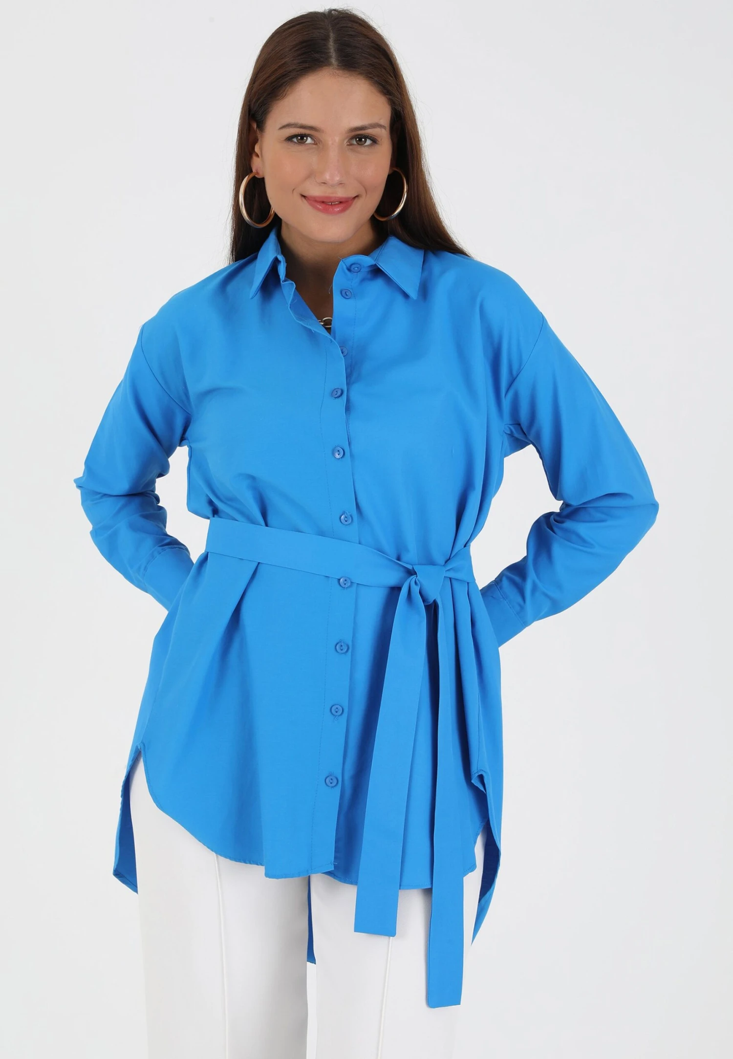 POINT COLLAR - BENIN - Koszula - Blue 1 POINT COLLAR - BENIN - Koszula - Blue