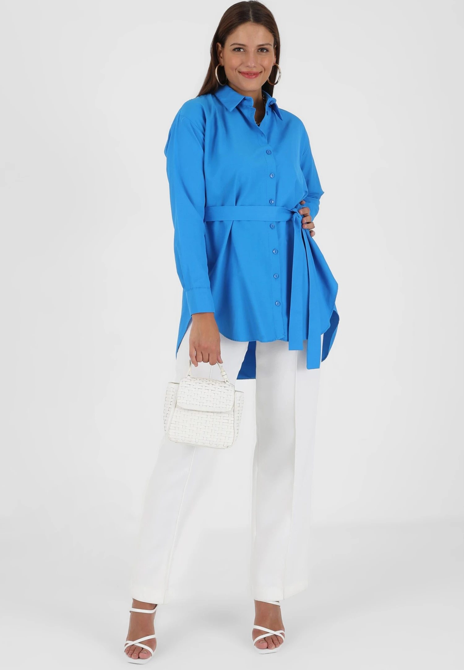 POINT COLLAR - BENIN - Koszula - Blue 2 POINT COLLAR - BENIN - Koszula - Blue - obrazek 2