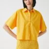 Koton SHORT SLEEVE - Koszula - Yellow