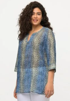 Ulla Popken Bluzka - Bleu Moyen -Fashion Pol 96339d22d956424ca4ccafa17147decb