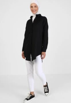 POINT COLLAR - REFKA - Koszula - Black -Fashion Pol 9ab5b65748554cc885aa325fcc4b3877