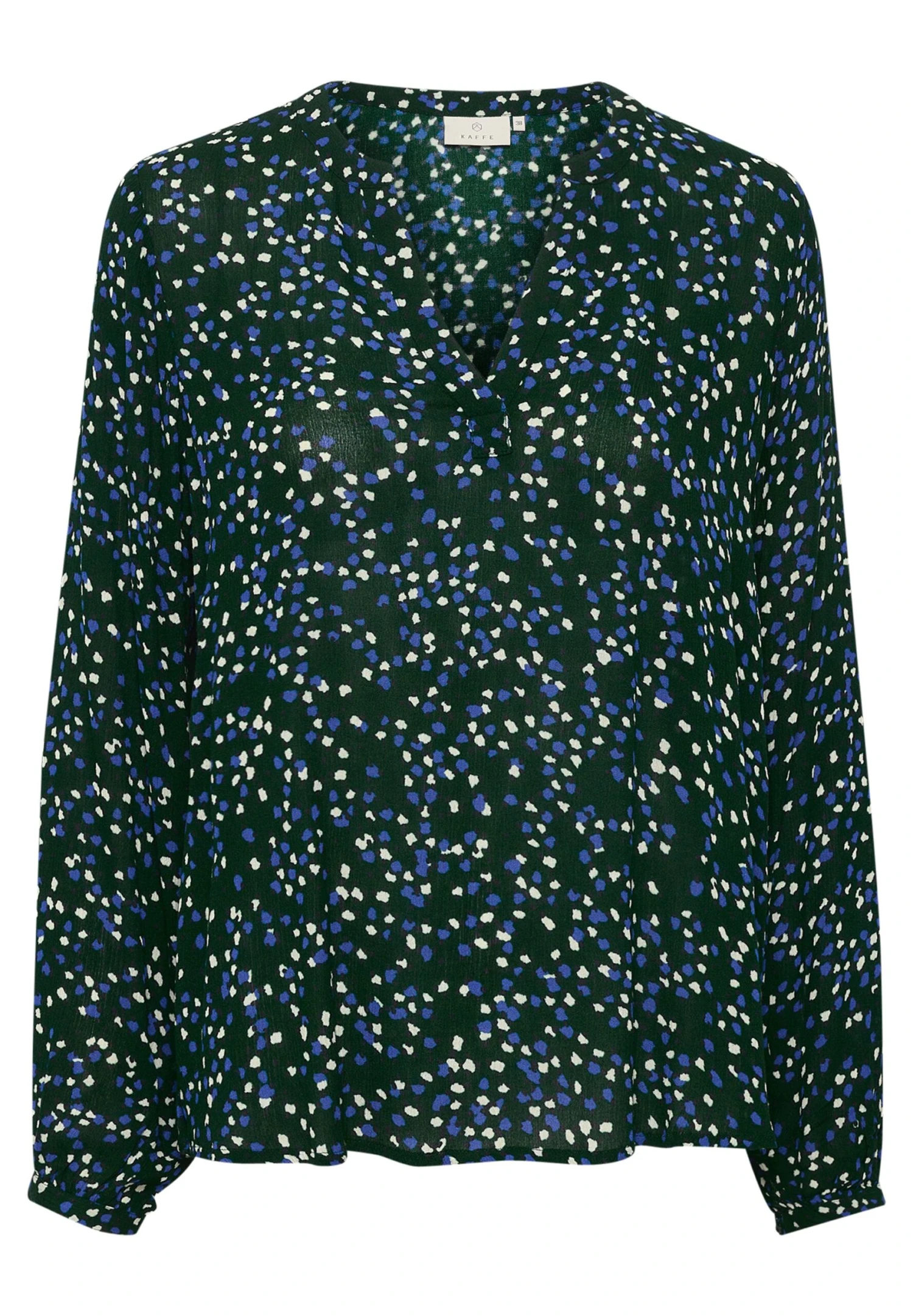 Kaffe KASELLA - Bluzka - Sea Moss Mazarine Blue Dot 5 Kaffe KASELLA - Bluzka - Sea Moss Mazarine Blue Dot - obrazek 5