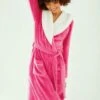FLUFFY - Szlafrok - Bright Pink