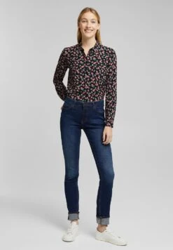 ESPRIT Jeansy Slim Fit - Blue Dark Washed -Fashion Pol 9f8d57b316b84bd998653ac0ce9d2a4f