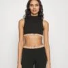 Emporio Armani CROP TOP - Koszulka Do Spania - Nero