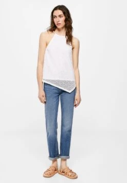 Springfield V-NECK - Top - White -Fashion Pol a7a818434d6e481e9271d7e9e4f82a0a