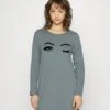 Hunkemöller NIGHTIE R-NECK WINK - Koszula Nocna - Grey