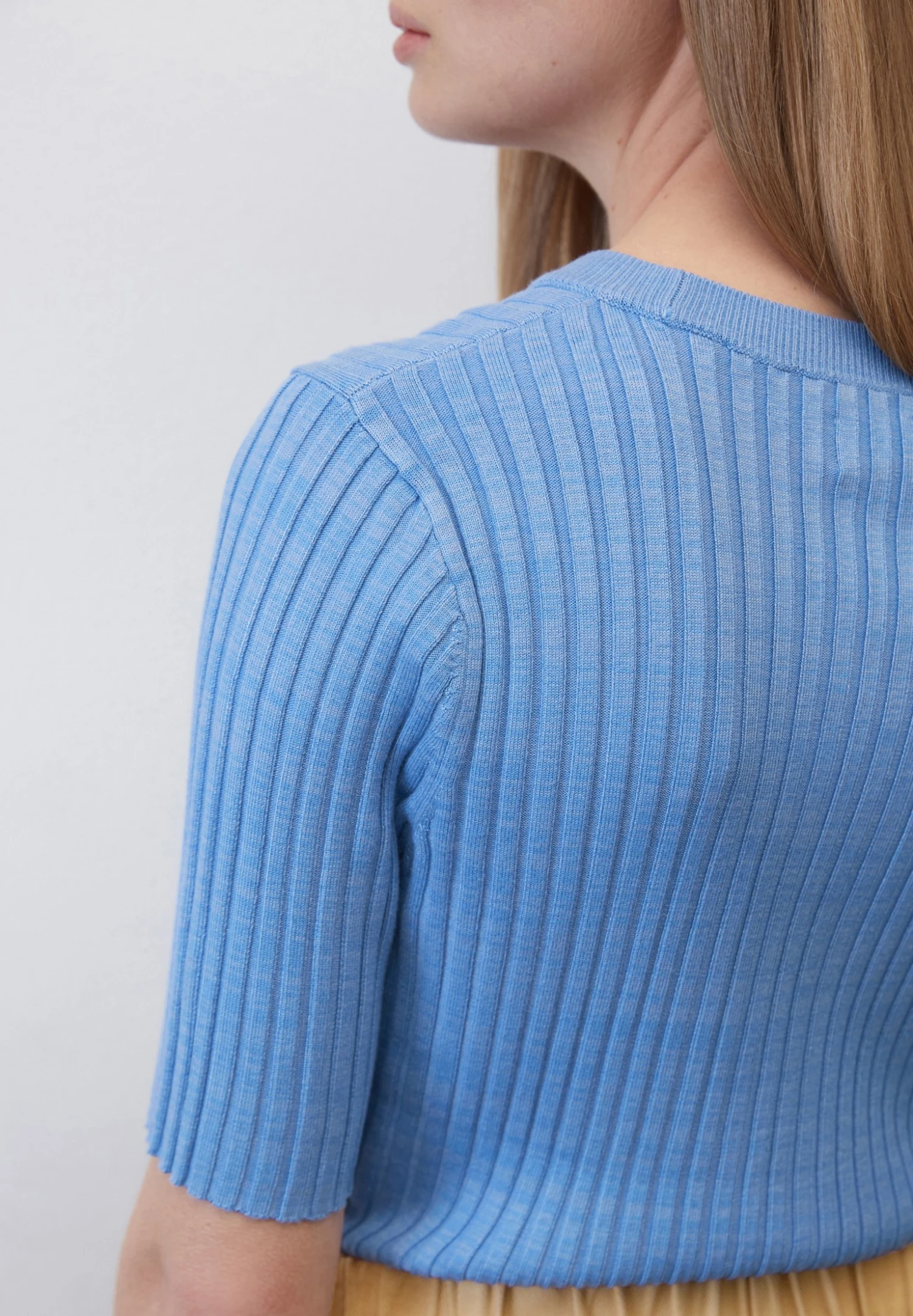 Marc O'Polo DENIM SHAPED AUS - T-shirt Basic - Soft Sky Blue 4 Marc O'Polo DENIM SHAPED AUS - T-shirt Basic - Soft Sky Blue - obrazek 4