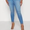 Vero Moda Curve VMFANYA - Jeansy Skinny Fit - Light Blue Denim