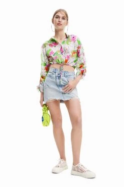 Desigual CATAR - Koszula - White -Fashion Pol abbbfc6dcf3f43a9a525228eeb086c50