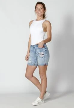 Koroshi Szorty Jeansowe - Azul Cl Light Blue -Fashion Pol ad695c10721f463f99d3e4685b6cc7d6