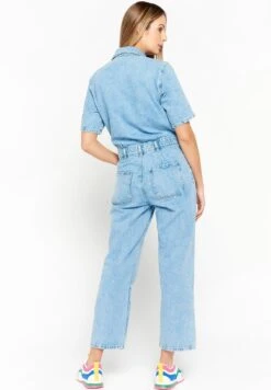 LOLALIZA WITH SHORT SLEEVES - Kombinezon - Light Blue -Fashion Pol b3b1377b963844e7b84d031241b57500