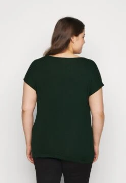 T-shirt Z Nadrukiem - Dark Green -Fashion Pol b52a7528e209409bbb349b32049a6034