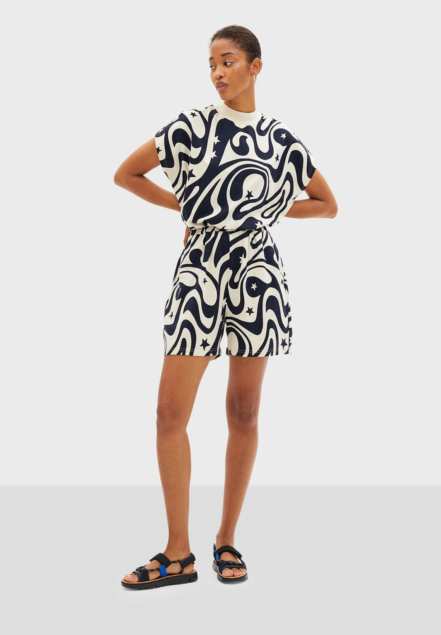 Thinking Mu VOLTAIRE - Kombinezon - Navy Blue 2 Thinking Mu VOLTAIRE - Kombinezon - Navy Blue - obrazek 2