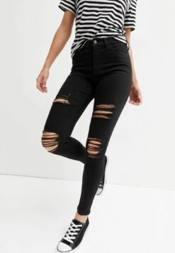 New Look MID RISE AMIE - Jeansy Skinny Fit - Black