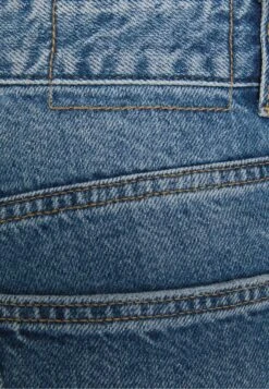 BERSHKA WIDE-LEG RIPPED - Jeansy Dzwony - Dark Blue -Fashion Pol b71094e0b41a44f180147b74d8430997