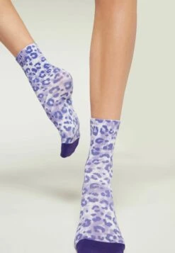 Calzedonia GIRL POWER - Skarpety - Lilac Animal Print