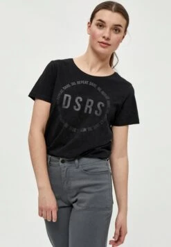 A DESIRES STONE - T-shirt Z Nadrukiem - Metallic Black