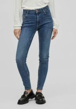 Vila Jeansy Skinny Fit - Medium Blue Denim