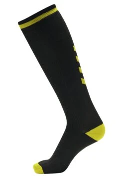 Hummel ELITE INDOOR - Podkolanówki - Black/blazing Yellow