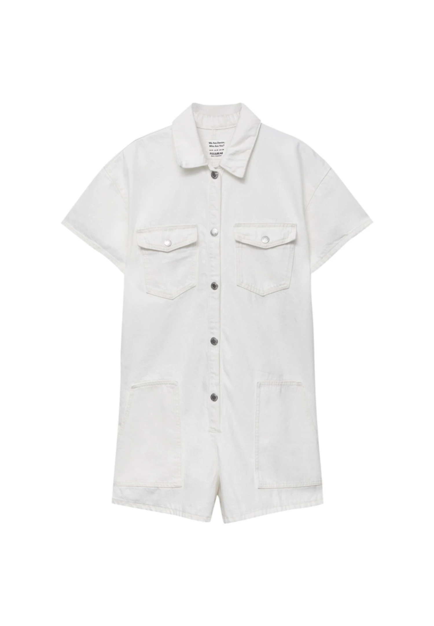 PULL & BEAR Kombinezon - White 5 PULL & BEAR Kombinezon - White - obrazek 5