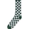 Vans CHECKERBOARD CREW II - Skarpety - Dark Green
