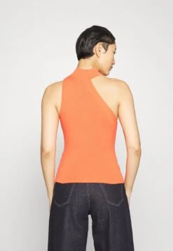 DKNY MOCK NECK SWEATER - Top - Persimmon -Fashion Pol c50d032ac6294f9685de2b9582cc0550